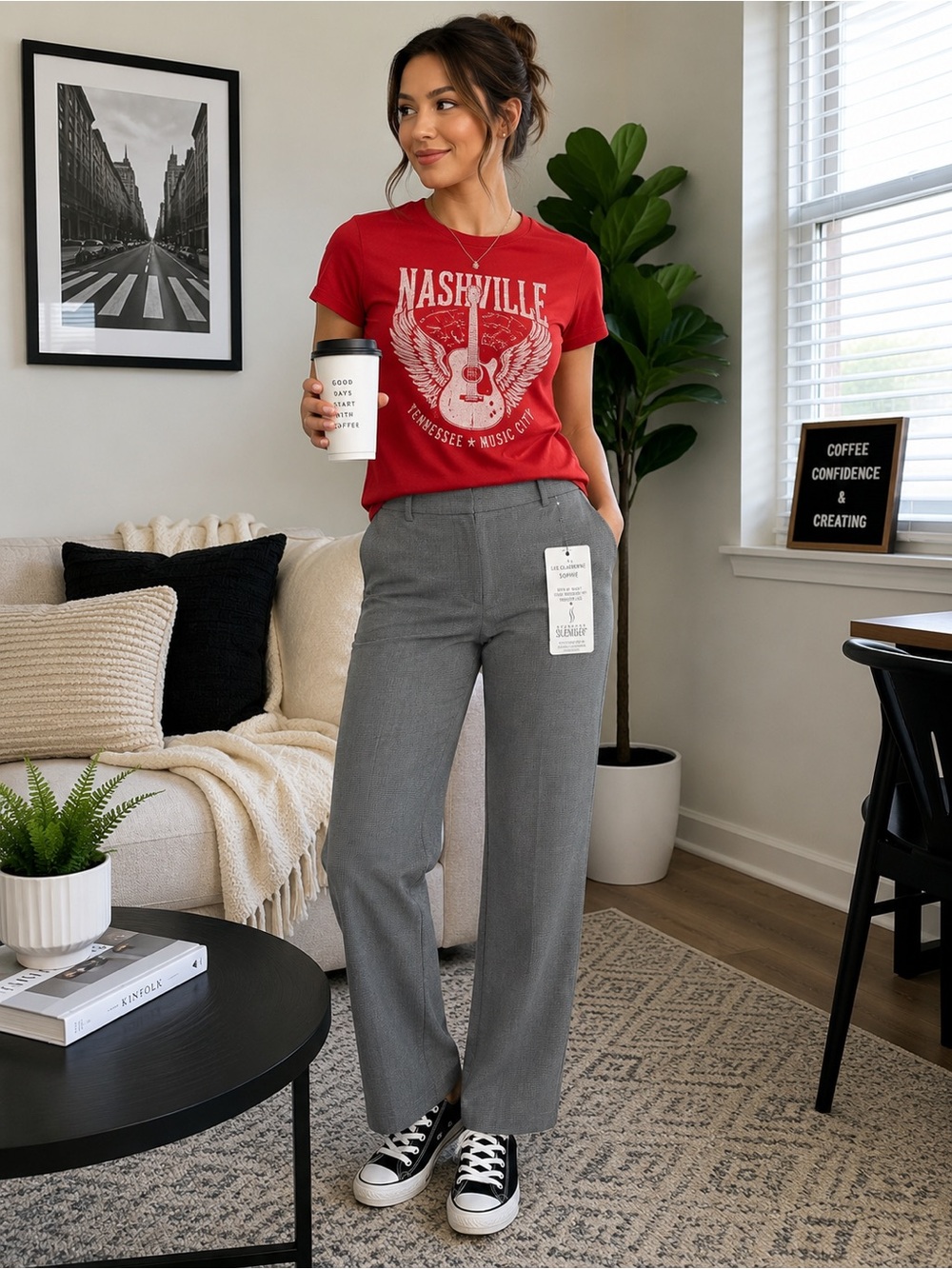 Liz Claiborne Sophie Secretly Slender Trouser Pants NWT Size 8